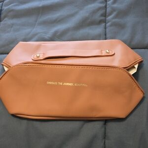 Tan Women's Make Up Bag/Travel Bag